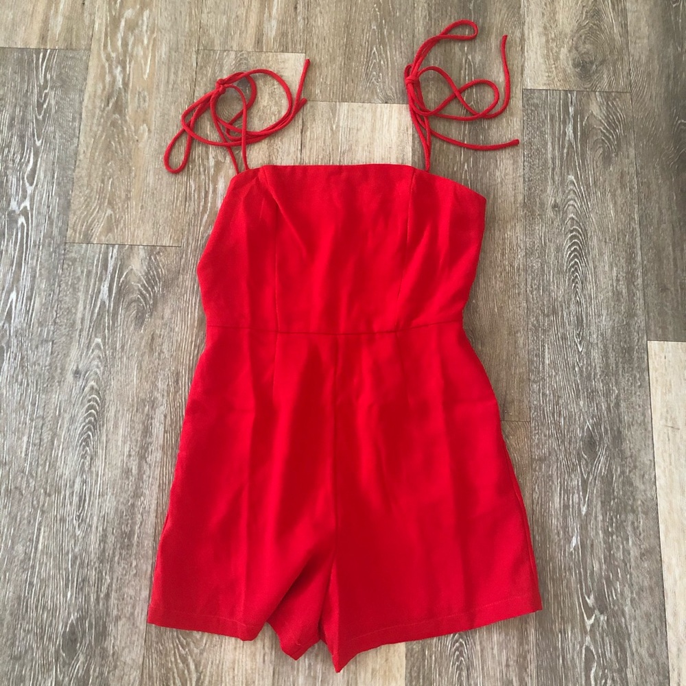 Princess Polly red romper